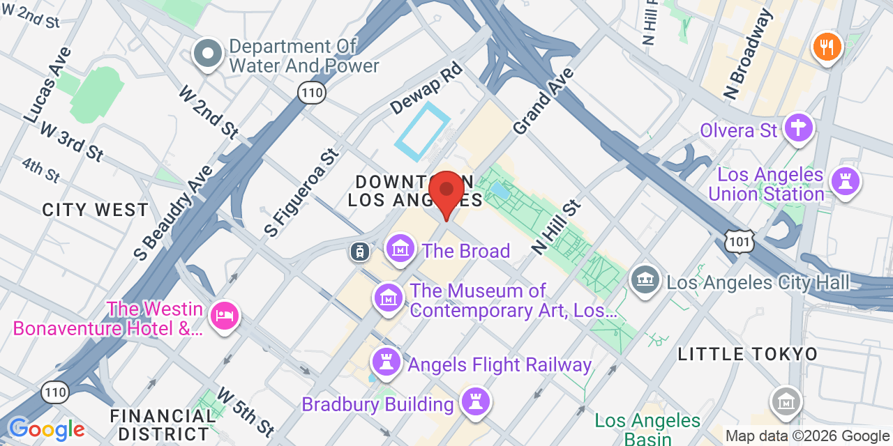 Map of Downtown LA