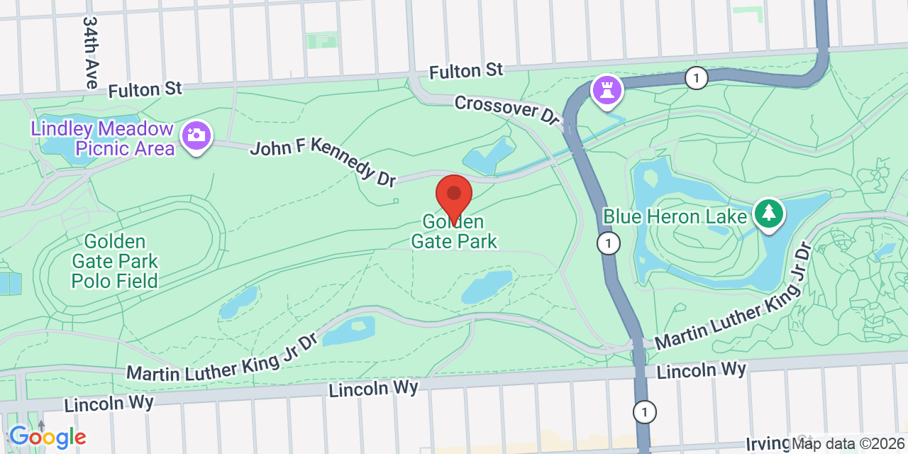 Map of Golden gate park