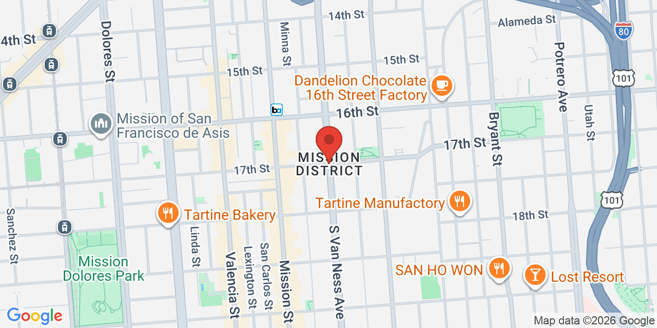 Map of Mission, SF