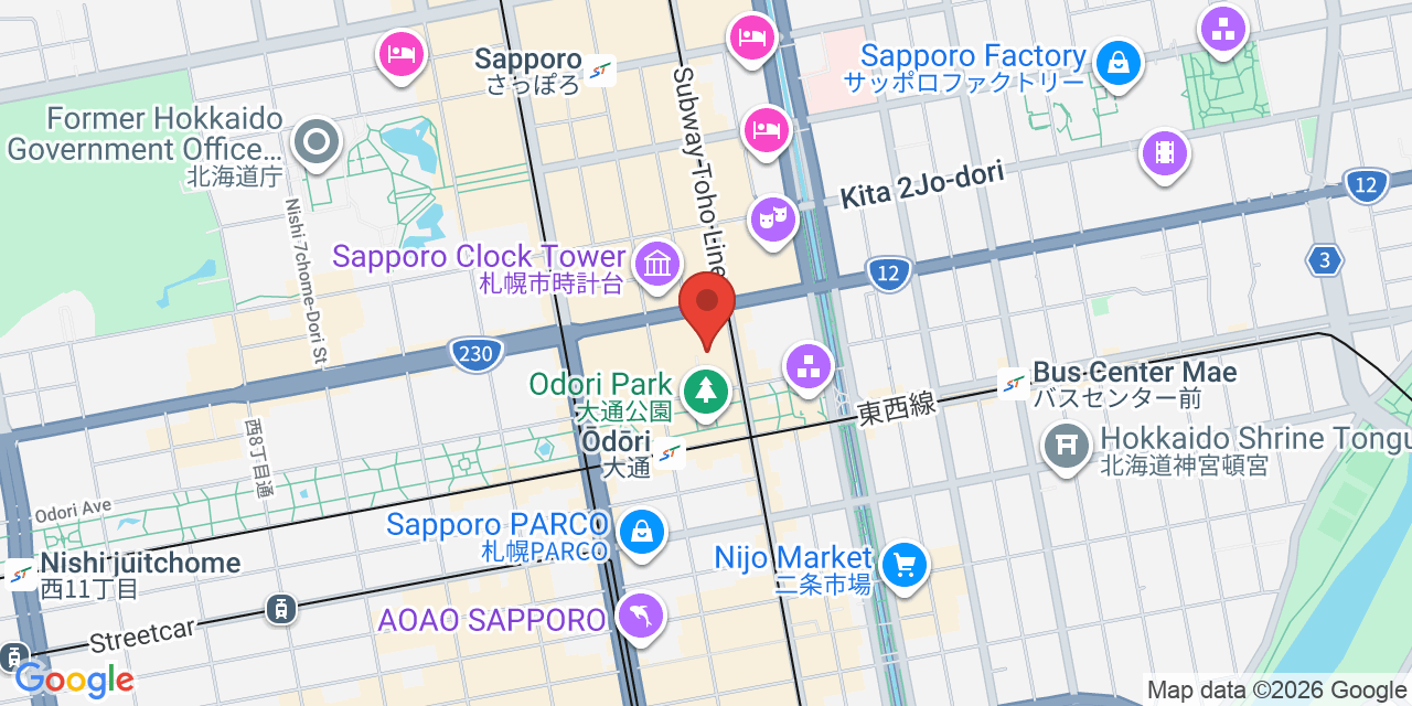 Map of Sapporo