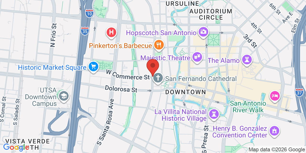 Map of san antonio